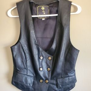 Vintage Satishi Leather Vest